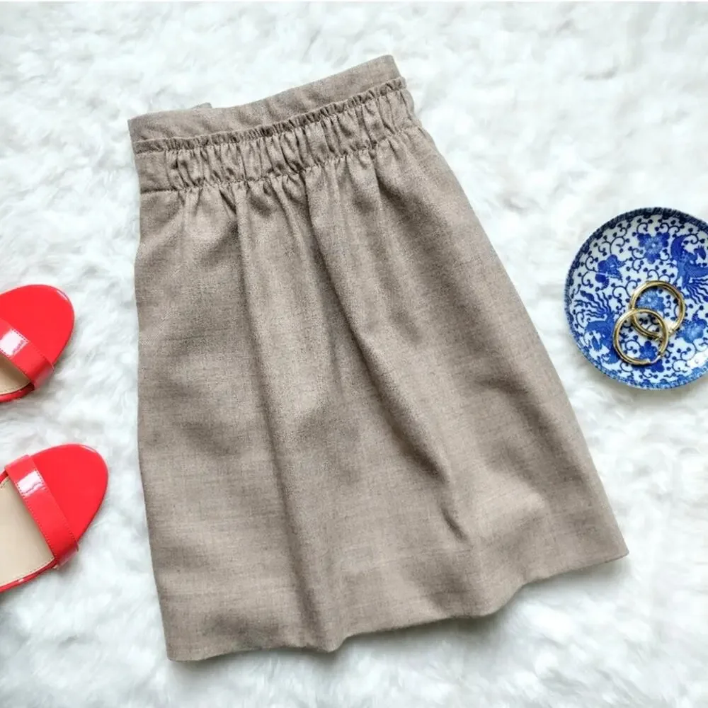 J. Crew Wool-Blend Mini Skirt Size 0